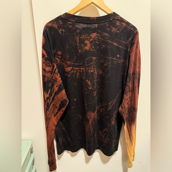 424 Fairfax Bleached black Long Sleeve T-Shirt - Picture 4 of 7